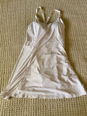 White Strappy Athletic Dress